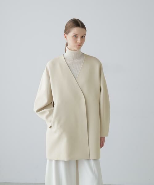 ADORE / アドーア テーラードジャケット | バイカラーボンディングジャケット | 詳細1