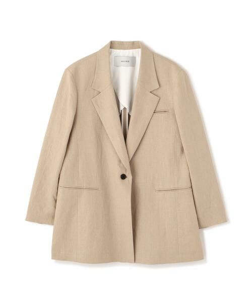 ADORE / アドーア テーラードジャケット | コンパクト麻ジャケット（ベージュ）