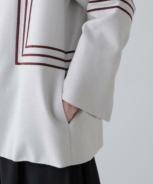 ADORE / アドーア テーラードジャケット | ボールドラインエンブロイダリージャケット | 詳細7