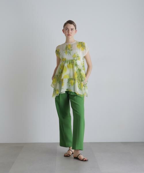 ADORE / アドーア シャツ・ブラウス | ◆ミスティングフラワープリントブラウス（イエロー）