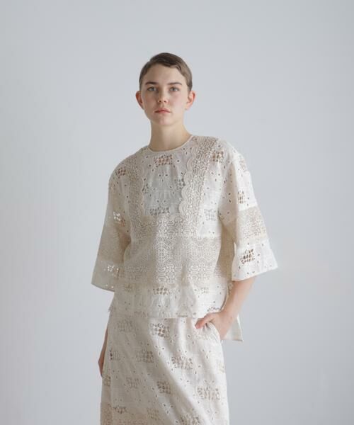 ADORE / アドーア シャツ・ブラウス | ◆ラティスエンブロイダリーブラウス | 詳細1