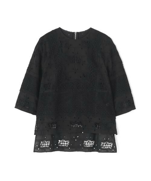 ADORE / アドーア シャツ・ブラウス | ◆ラティスエンブロイダリーブラウス（ブラック）