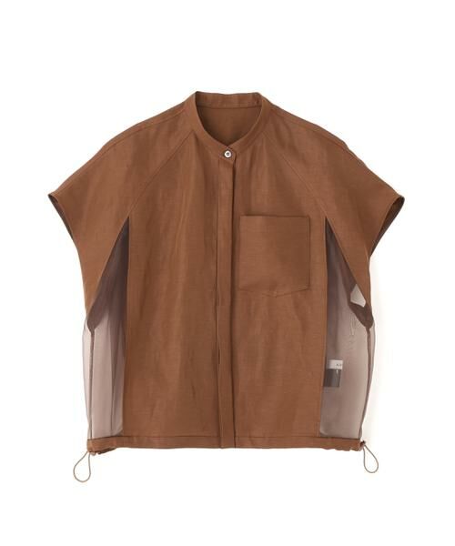 ADORE / アドーア シャツ・ブラウス | ◆シルキープレーンクロスブラウス（ブラウン）