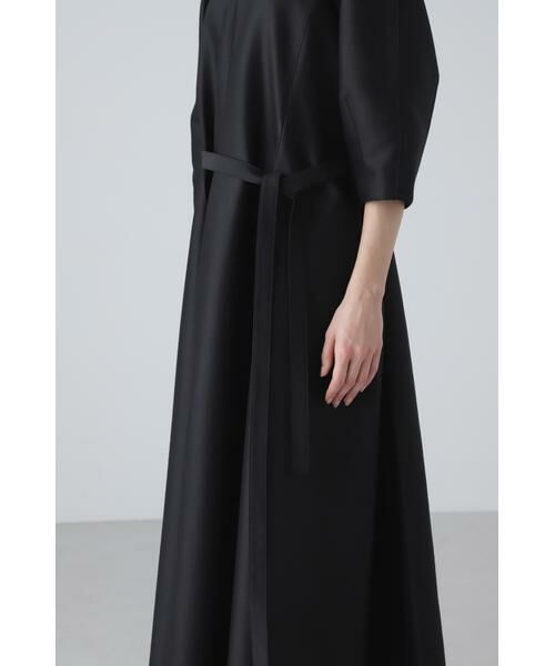 ADORE / アドーア ワンピース | <BLACK LABEL>ウールシルクダブルクロスワンピース | 詳細9
