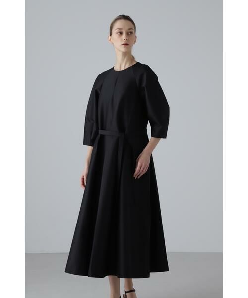 ADORE / アドーア ワンピース | <BLACK LABEL>ウールシルクダブルクロスワンピース | 詳細2