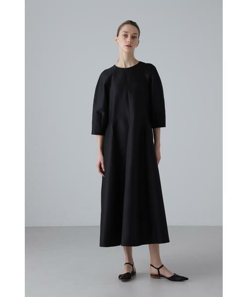 ADORE / アドーア ワンピース | <BLACK LABEL>ウールシルクダブルクロスワンピース | 詳細3