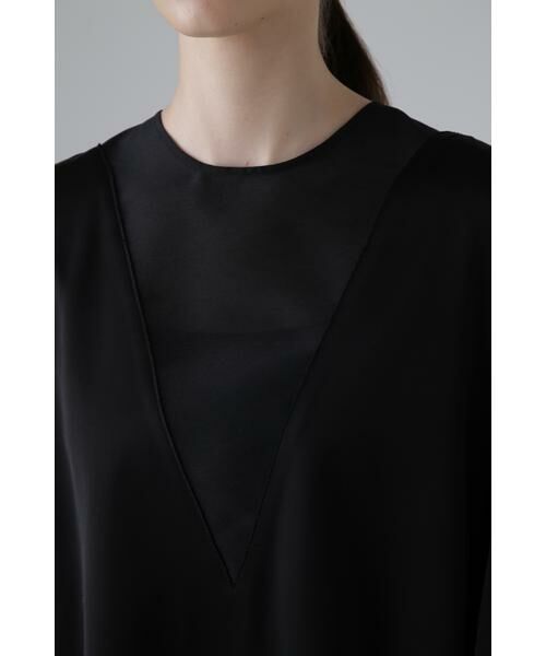 ADORE / アドーア シャツ・ブラウス | ＜BLACK LABEL＞ ハイツイストウールサテンブラウス | 詳細5