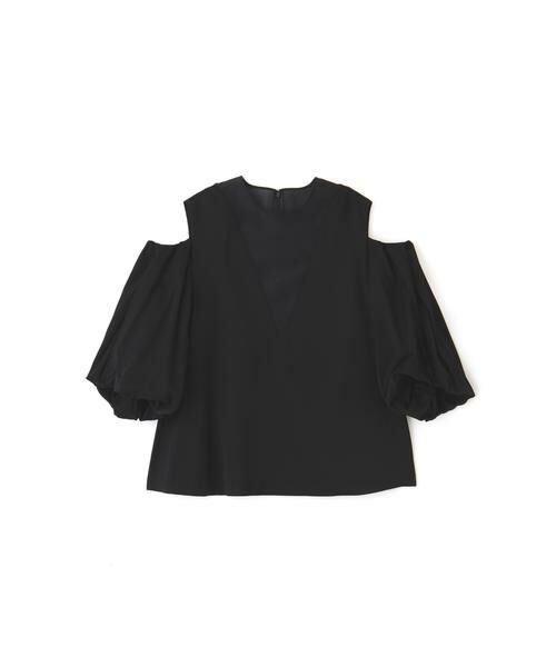 ADORE / アドーア シャツ・ブラウス | ＜BLACK LABEL＞ ハイツイストウールサテンブラウス（ブラック）