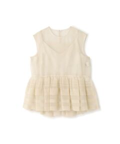 ADORE / アドーア シャツ・ブラウス | <BLACK LABEL> シルクオーガンジーブラウス