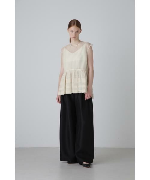 ADORE / アドーア シャツ・ブラウス | <BLACK LABEL> シルクオーガンジーブラウス | 詳細3