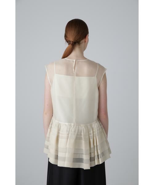 ADORE / アドーア シャツ・ブラウス | <BLACK LABEL> シルクオーガンジーブラウス | 詳細5