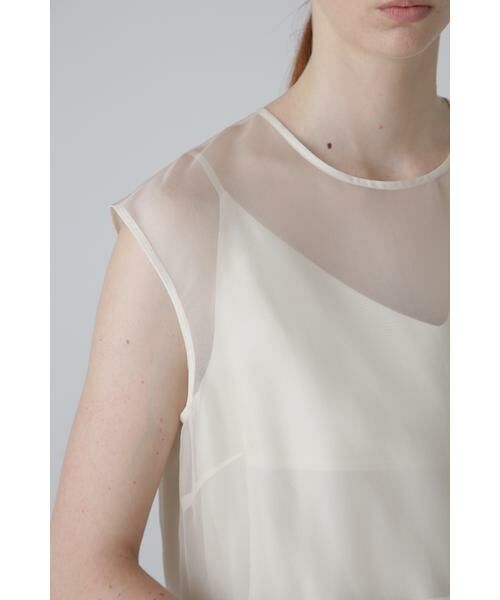 ADORE / アドーア シャツ・ブラウス | <BLACK LABEL> シルクオーガンジーブラウス | 詳細7