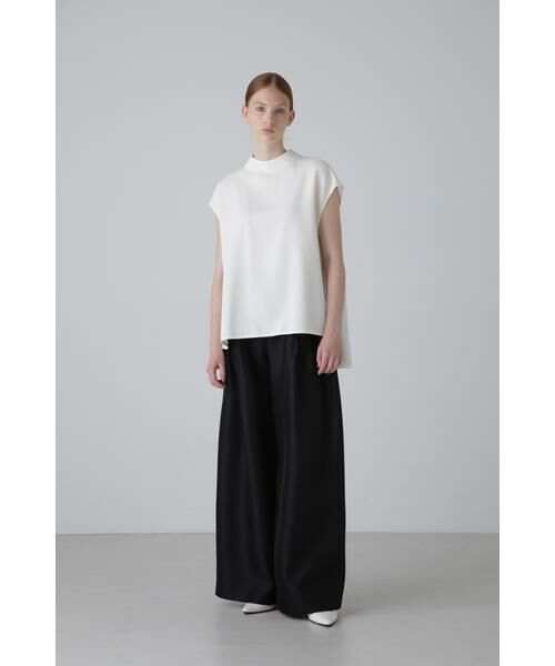 ADORE / アドーア パンツ | <BLACK LABEL> シルクダブルクロスパンツ | 詳細1