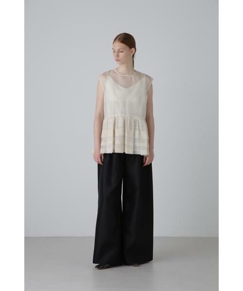 ADORE / アドーア パンツ | <BLACK LABEL> シルクダブルクロスパンツ | 詳細3