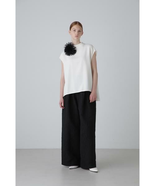 ADORE / アドーア パンツ | <BLACK LABEL> ドローイングジャガードパンツ | 詳細1