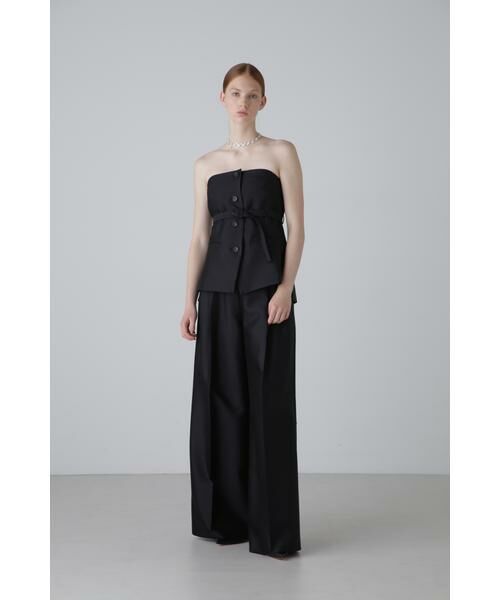 ADORE / アドーア ワンピース | <BLACK LABEL> シルクウールツイルセットアップ | 詳細1