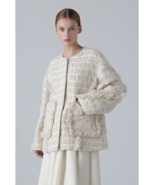 ADORE / アドーア テーラードジャケット | ＜BLACK LABEL＞ ＭＡＬＨＩＡプードルツィードジャケット | 詳細1