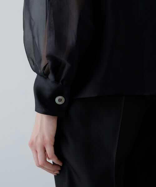ADORE / アドーア シャツ・ブラウス | ＜BLACK LABEL＞シルクオーガンブラウス | 詳細9