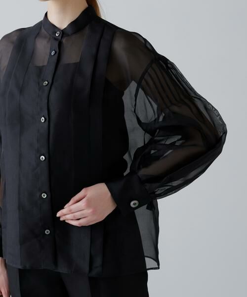 ADORE / アドーア シャツ・ブラウス | ＜BLACK LABEL＞シルクオーガンブラウス | 詳細6