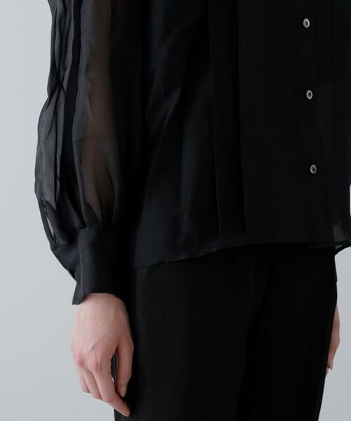 ADORE / アドーア シャツ・ブラウス | ＜BLACK LABEL＞シルクオーガンブラウス | 詳細7