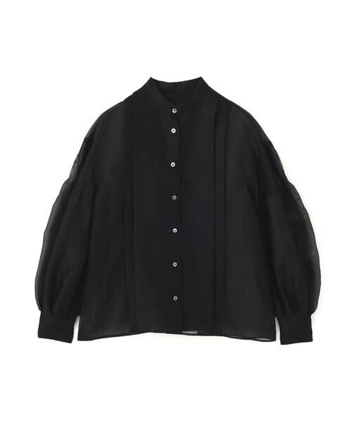 ADORE / アドーア シャツ・ブラウス | ＜BLACK LABEL＞シルクオーガンブラウス（ブラック）