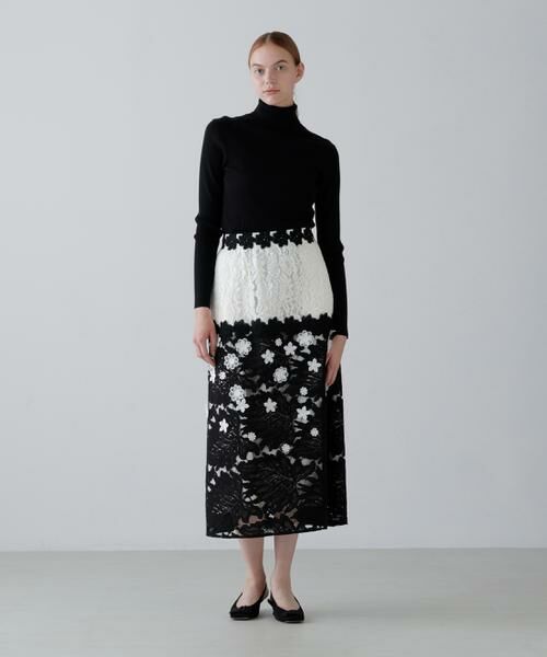 ADORE / アドーア スカート | ＜BLACK LABEL＞バイカラーレーススカート | 詳細2