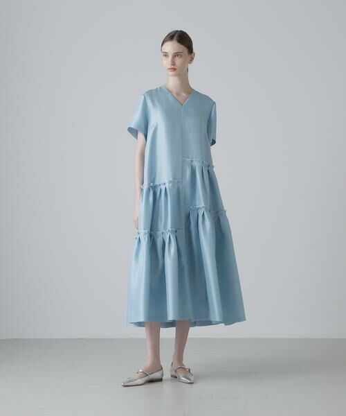 ADORE / アドーア ワンピース | ＜BLACK LABEL＞シルクダブルクロスワンピース | 詳細1