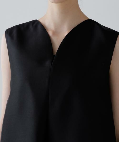 ADORE / アドーア ワンピース | ＜BLACK LABEL＞シルクダブルクロスノースリーブワンピース | 詳細5