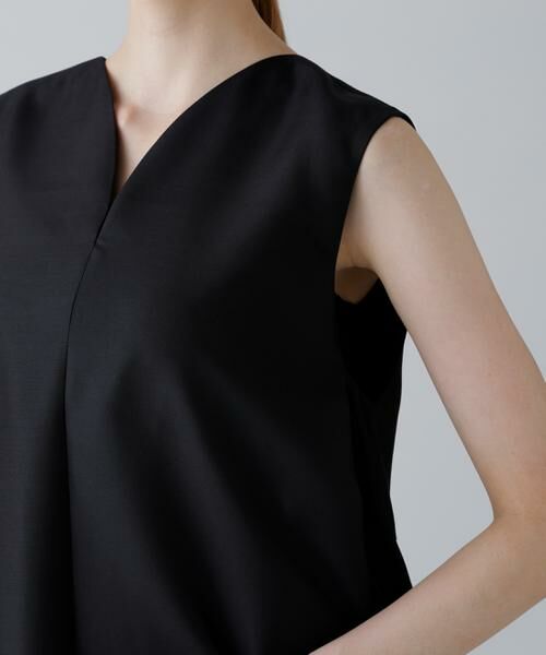 ADORE / アドーア ワンピース | ＜BLACK LABEL＞シルクダブルクロスノースリーブワンピース | 詳細6