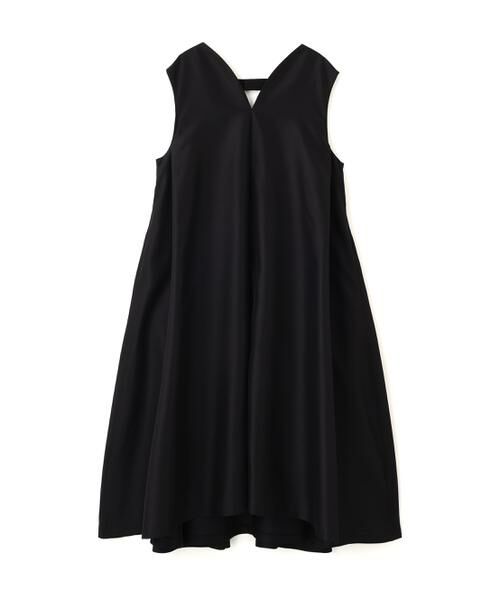 ADORE / アドーア ワンピース | ＜BLACK LABEL＞シルクダブルクロスノースリーブワンピース（ブラック）