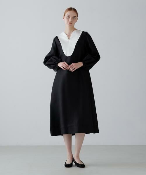 ADORE / アドーア ワンピース | ＜BLACK LABEL＞シルクダブルクロスワンピース | 詳細1