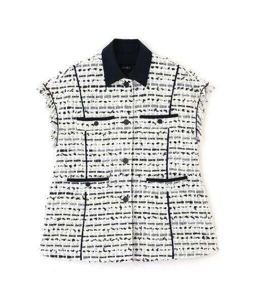 ADORE / アドーア テーラードジャケット | ＜BLACK LABEL＞デニムツィードジレ（ホワイト）