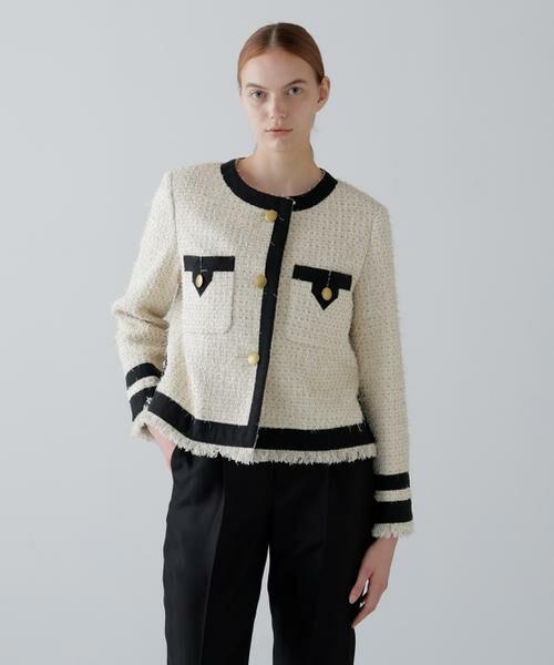 ADORE / アドーア テーラードジャケット | ＜BLACK LABEL＞ＬＩＮＴＯＮラメツイードジャケット | 詳細1