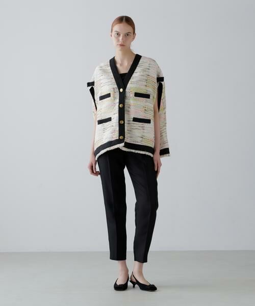 ADORE / アドーア テーラードジャケット | ＜BLACK LABEL＞ＭＡＬＨＩＡパステルツイードポンチョジャケット | 詳細2