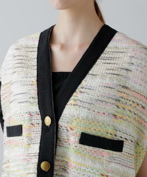 ADORE / アドーア テーラードジャケット | ＜BLACK LABEL＞ＭＡＬＨＩＡパステルツイードポンチョジャケット | 詳細5