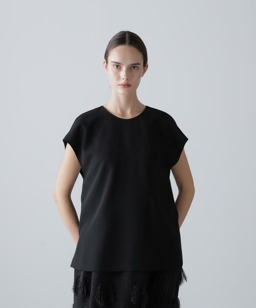 ADORE / アドーア シャツ・ブラウス | ＜BLACK LABEL＞プレーンダブルクロスブラウス（ブラック）