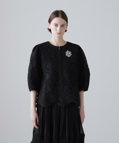 ADORE / アドーア シャツ・ブラウス | ＜BLACK LABEL＞ボタニカルコードレースブラウス | 詳細3