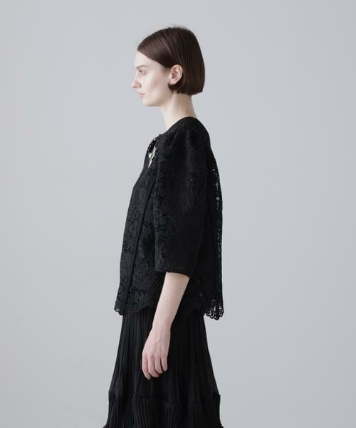 ADORE / アドーア シャツ・ブラウス | ＜BLACK LABEL＞ボタニカルコードレースブラウス | 詳細4