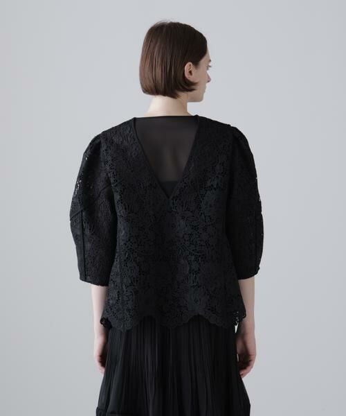 ADORE / アドーア シャツ・ブラウス | ＜BLACK LABEL＞ボタニカルコードレースブラウス | 詳細5