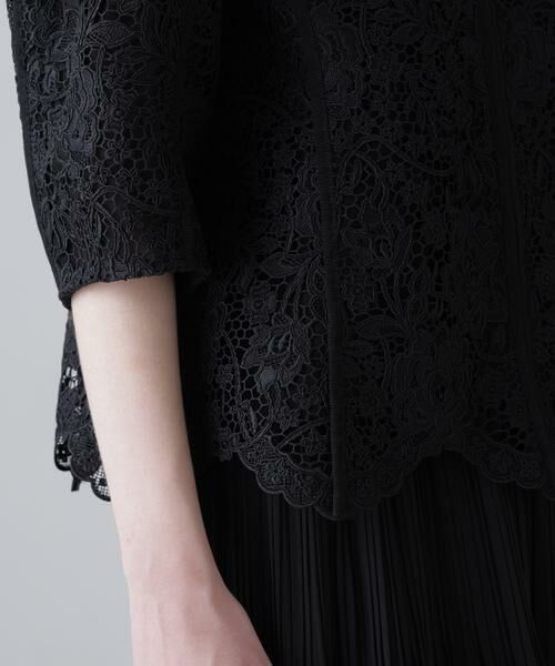 ADORE / アドーア シャツ・ブラウス | ＜BLACK LABEL＞ボタニカルコードレースブラウス | 詳細8