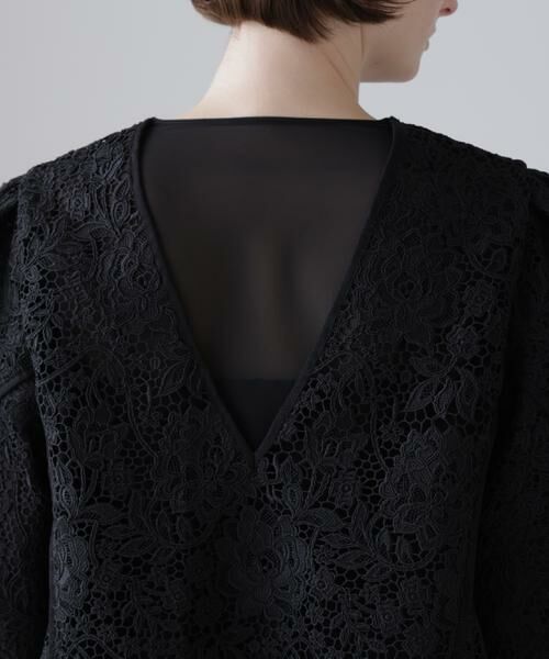 ADORE / アドーア シャツ・ブラウス | ＜BLACK LABEL＞ボタニカルコードレースブラウス | 詳細9