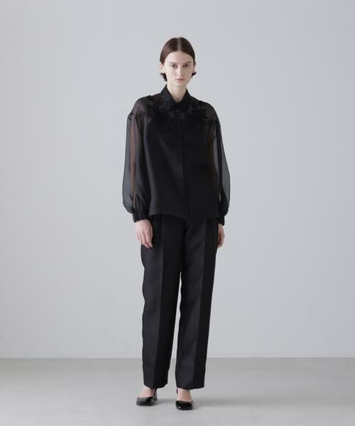 ADORE / アドーア シャツ・ブラウス | ＜BLACK LABEL＞シルクオーガンブラウス | 詳細1