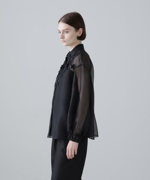 ADORE / アドーア シャツ・ブラウス | ＜BLACK LABEL＞シルクオーガンブラウス | 詳細3