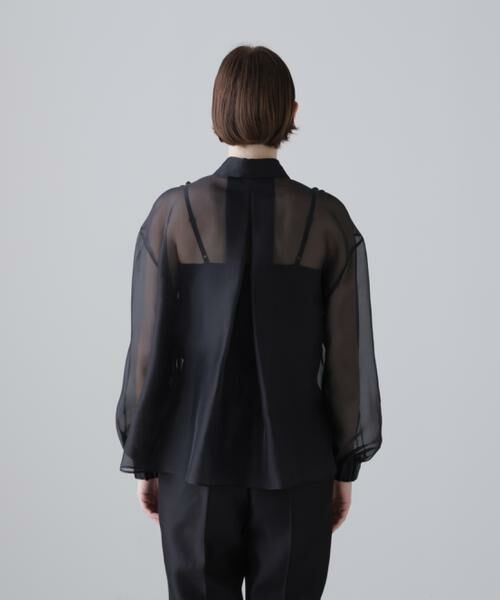 ADORE / アドーア シャツ・ブラウス | ＜BLACK LABEL＞シルクオーガンブラウス | 詳細4