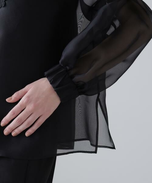 ADORE / アドーア シャツ・ブラウス | ＜BLACK LABEL＞シルクオーガンブラウス | 詳細7