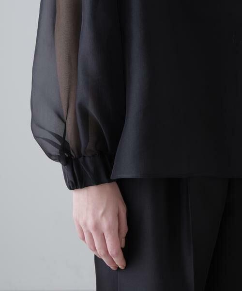 ADORE / アドーア シャツ・ブラウス | ＜BLACK LABEL＞シルクオーガンブラウス | 詳細8