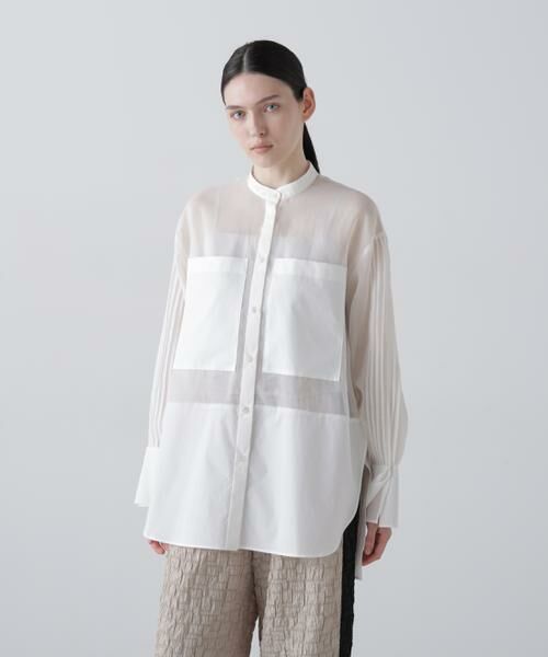 ADORE / アドーア シャツ・ブラウス | ◆ソフトオーガンジーブラウス(ホワイト)