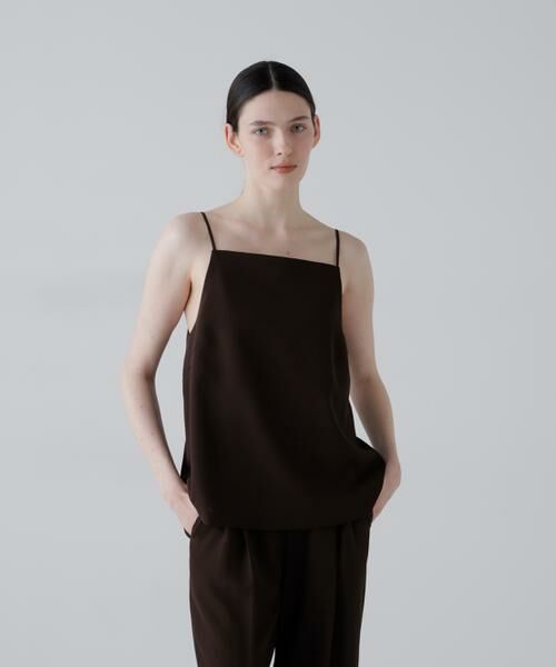 ADORE / アドーア シャツ・ブラウス | ドライツイルブラウス（ブラウン）