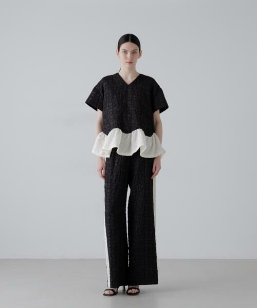 ADORE / アドーア シャツ・ブラウス | ◆ブロックジャガードブラウス | 詳細1