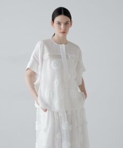 ADORE / アドーア シャツ・ブラウス | ◆ドットフラワーエンブロイダリーブラウス